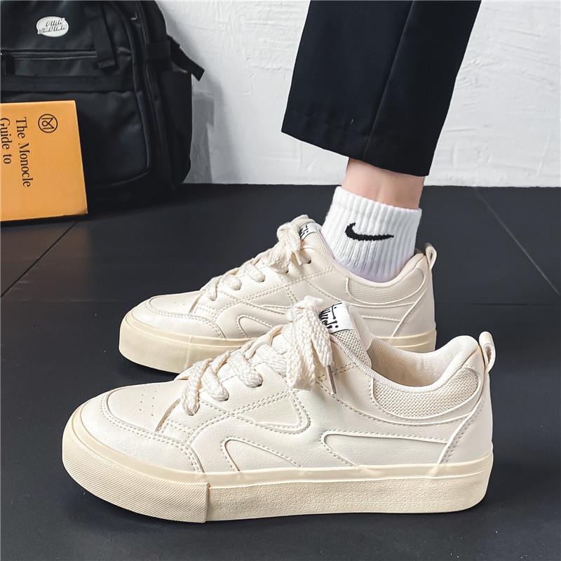 

Men s shoes autumn breathable versatile casual tide shoes Internet celebrity explosion junior high school student sports flat white tide shoes 44