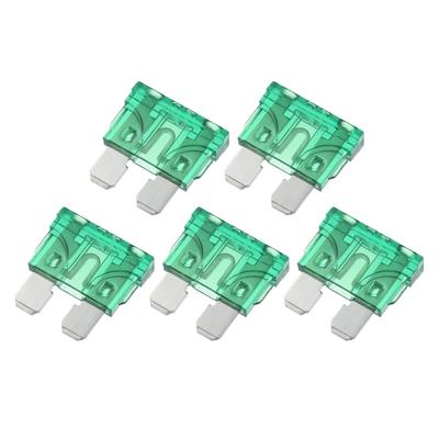 Style Fuse 30A Mini Size Replacement for Car, Boat, Truck, SUV, RV Motorcycle, Green, 5pcs