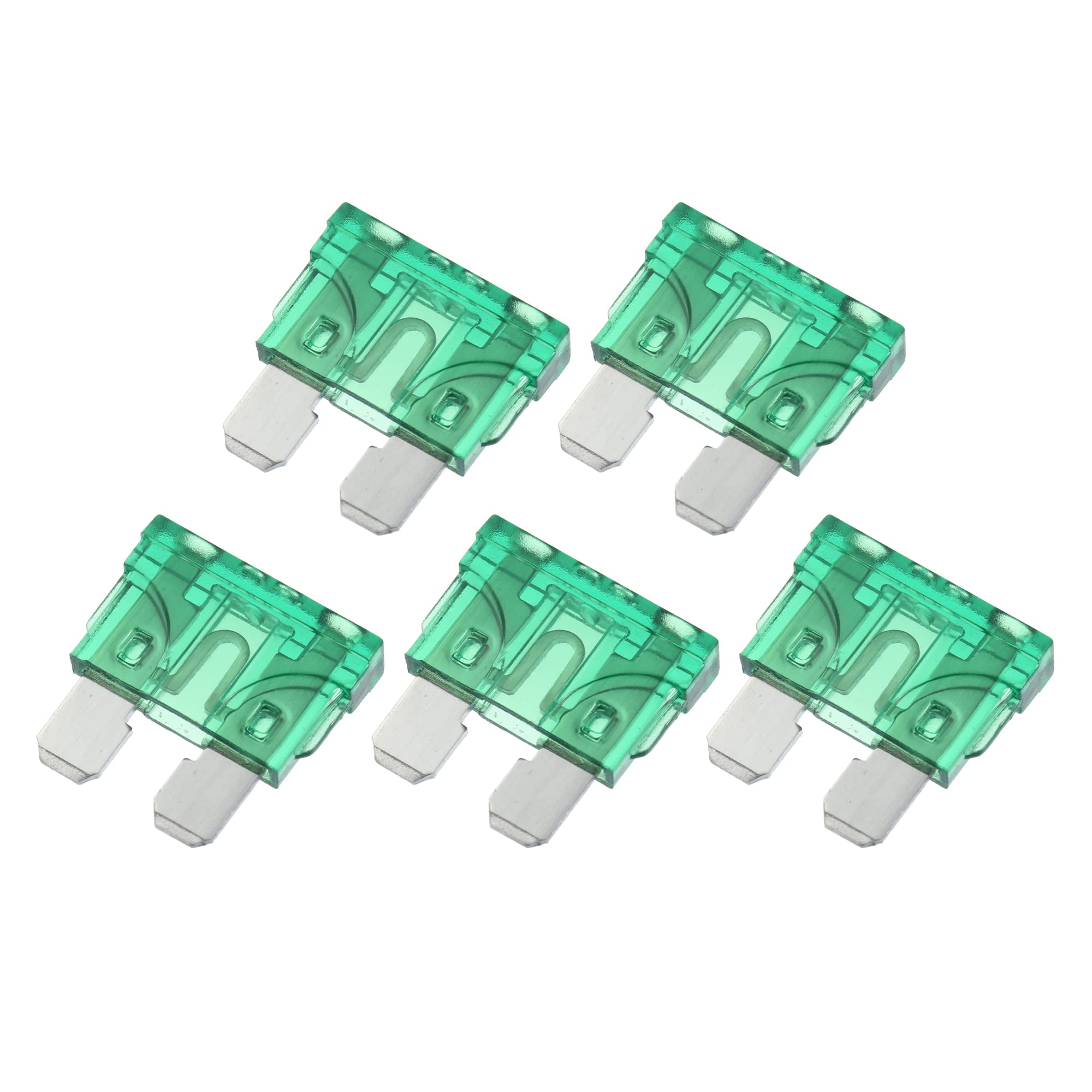 

uxcell Style Fuse 30A Mini Size Replacement for Car, Boat, Truck, SUV, RV Motorcycle, Green, 5pcs зелёный