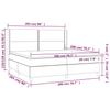 Box Spring Bed with Mattress White 200x200 cm Faux Leather