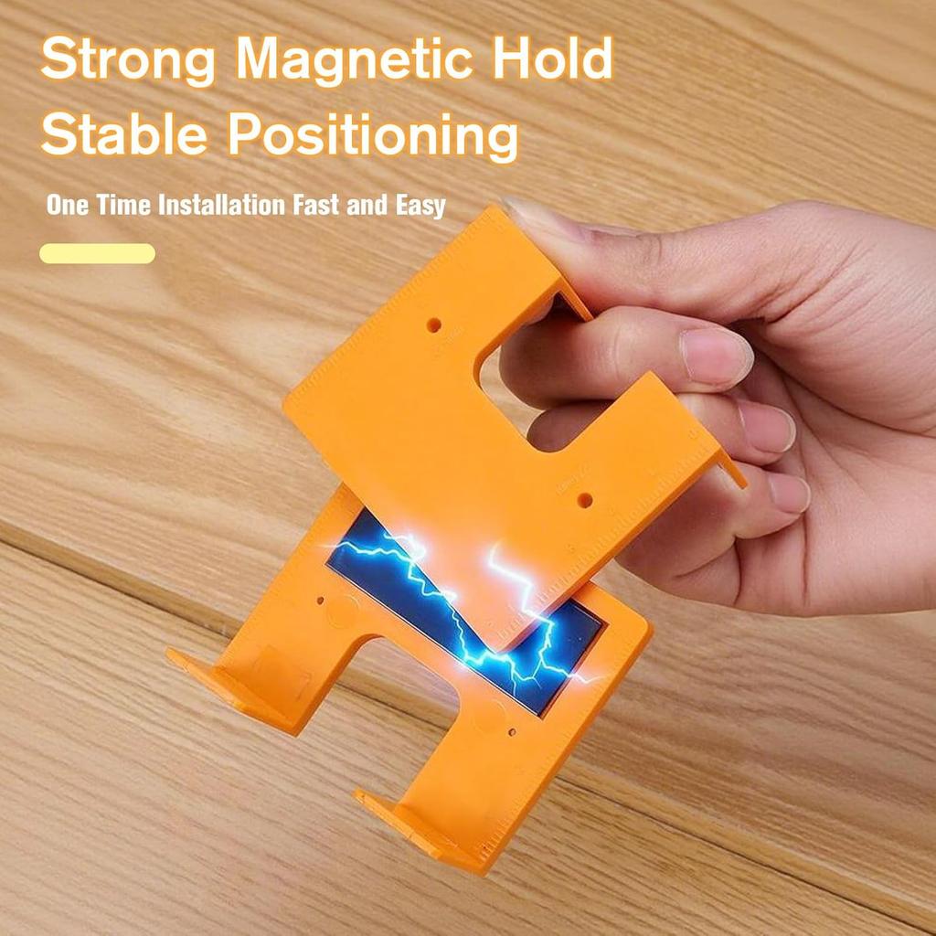 Hinge Installation Positioning Piece with Magnetic Woodworking Quick Installation Point Fixed Plate for Cabinet Door Panel Hing