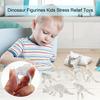 12Pcs Mini Dinosaur Toy Soft TPR Stretchable Colorful Miniature Figurine Early Learning Educational Toy Dinosaur Figurines Kids Stress Relief Toys