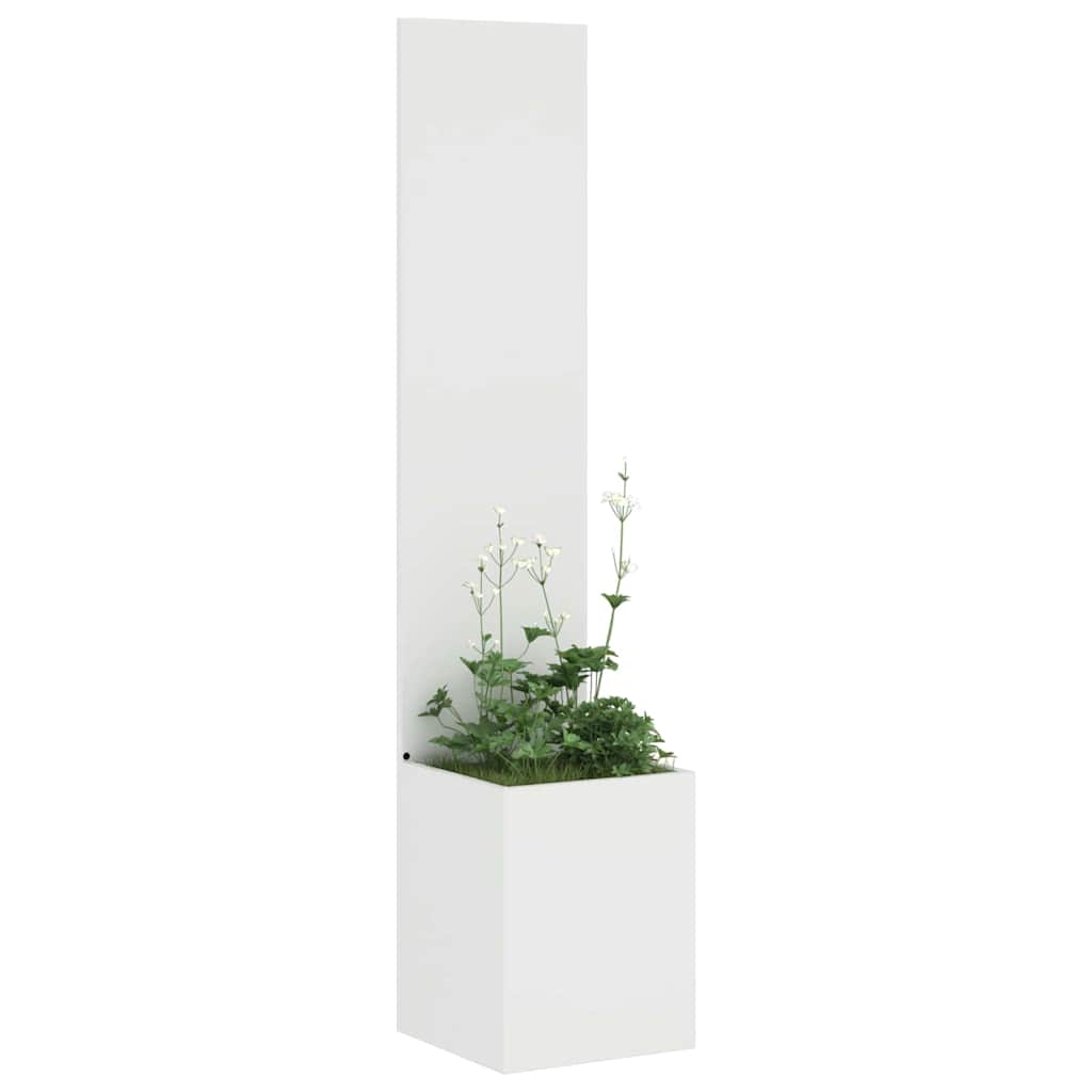 Garden Privacy Screen Canvas White 32 X 150 Cm