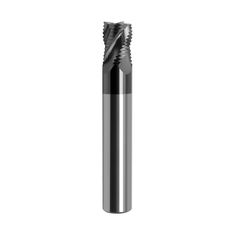 65° Tungsten Steel 3-Flute U-Groove Roughing End Mill for Aluminum, High-Gloss Alloy, Short Blade, Multi-Color Finish