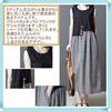 Sleeveless Cotton Gingham Check Natural Large Navy [1/2style] Dress, Color, Women's (JP, Alphabet, M, Check)