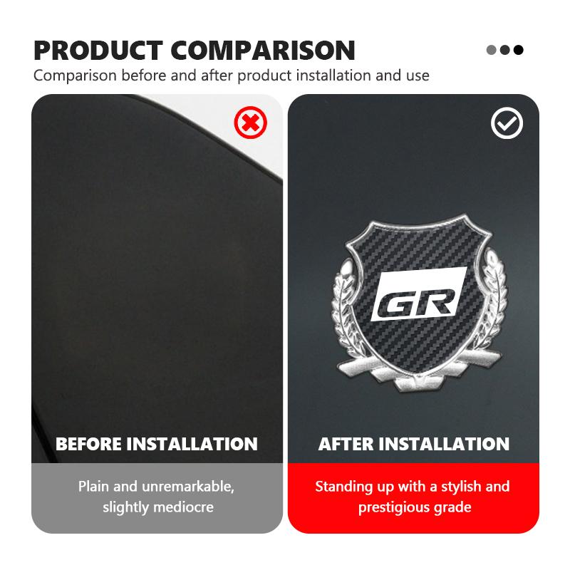 3D Metal Car Side Body Trunk Stickers Emblem Badge Decal Accessories For S1 GRsport Hilux Aygo Yaris Corolla Rav4 CHR Auris JH0