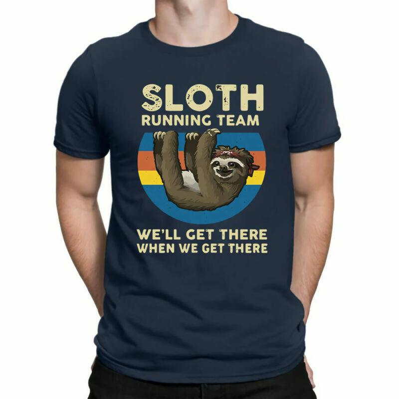 Sloth When Get There There Retro Unisexs We Vintage Get Running Team Tshirt Well