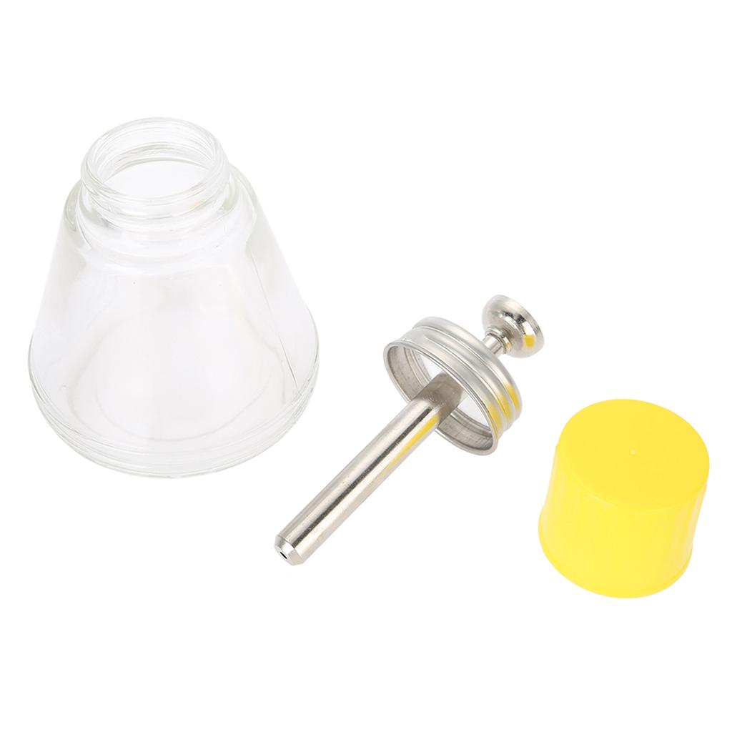 180ml Nail Art Pump Dispenser Empty Bottle Liquid Container Glass Alcohol Pressing Bottle