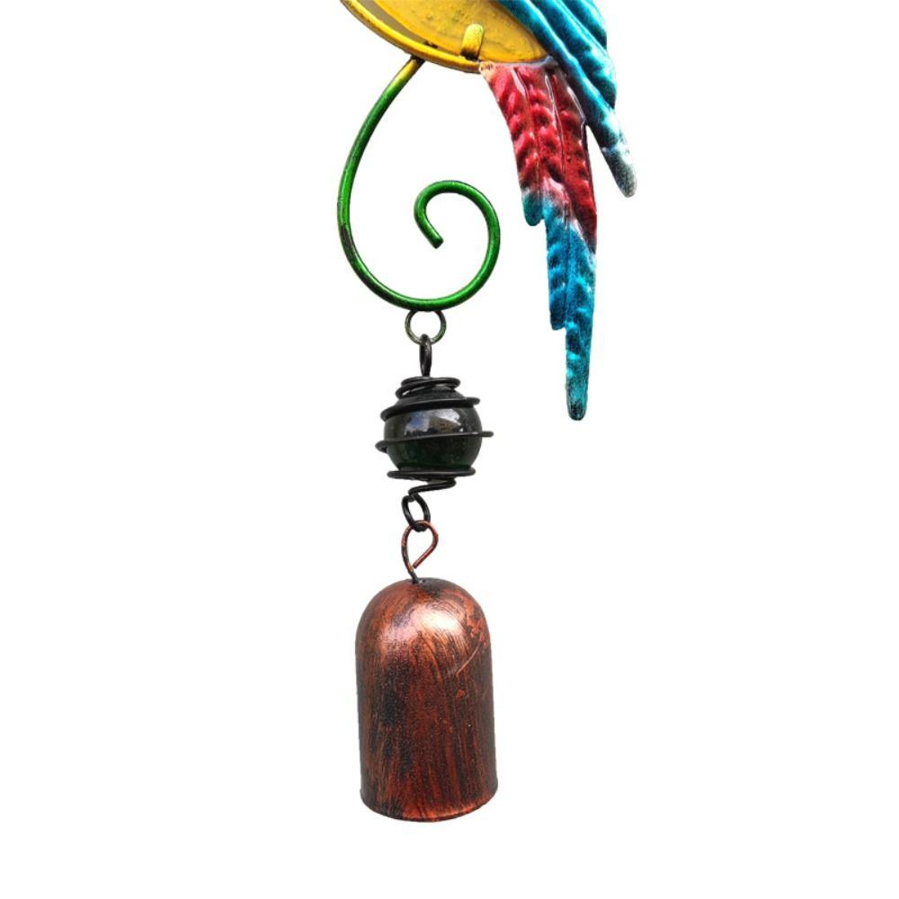 Fashion Creative Bird Wind Chimes Metal Outdoor Indoor Parrot Bell Handmade Retro Ornament