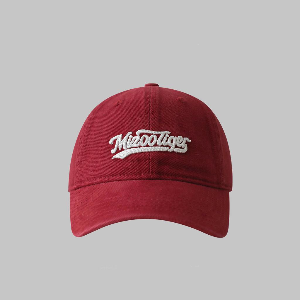 Small Baseball Hat with Wide Brim Showing Face Pure Cotton Sun Hat Korean Style Trendy Soft Top Baseball Cap for Men and Women