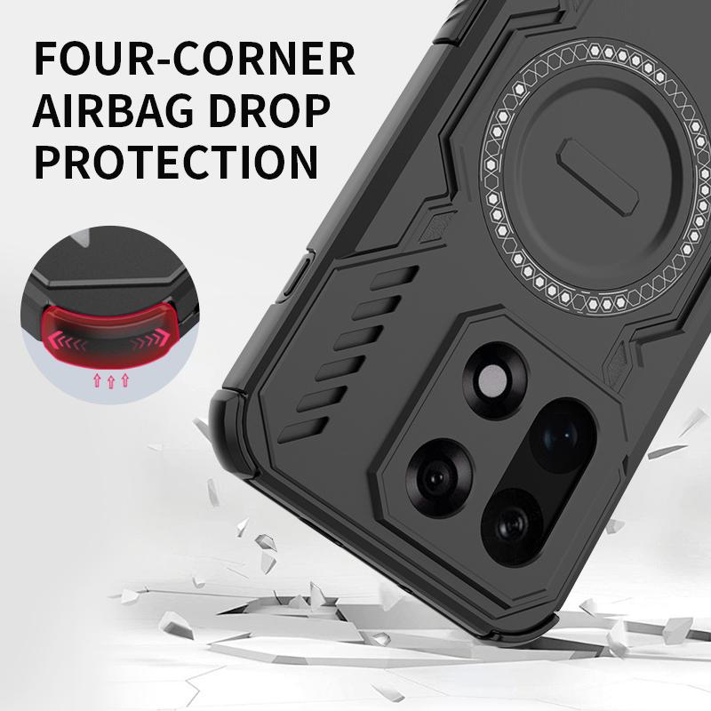 KEYSION Hollow Heat Dissipation Case for OnePlus 15 5G Silicone+PC Magnetic Cooling Shockproof Phone Cover for One Plus 1+ 15 5G