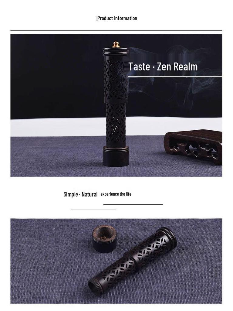 Ying Xiang Yuan Sandalwood Zen Incense Burner: Japanese Vertical Holder Home Décor Ornament