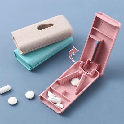 1 Pcs Travel Pill Box Separator Plastic Medicine Storage Box Container Divider Pill Storage Box Tablet Cutter ZH