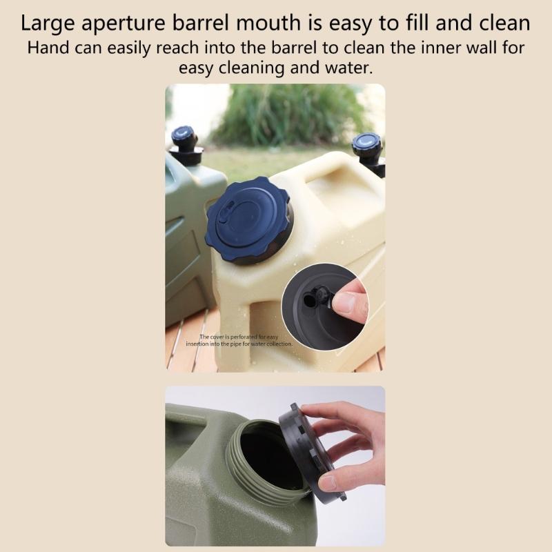 Camping Water Container, 12L Water Containers Jugs No Leakage Water Storage Water Tank Water Storage for Camping, Hiking