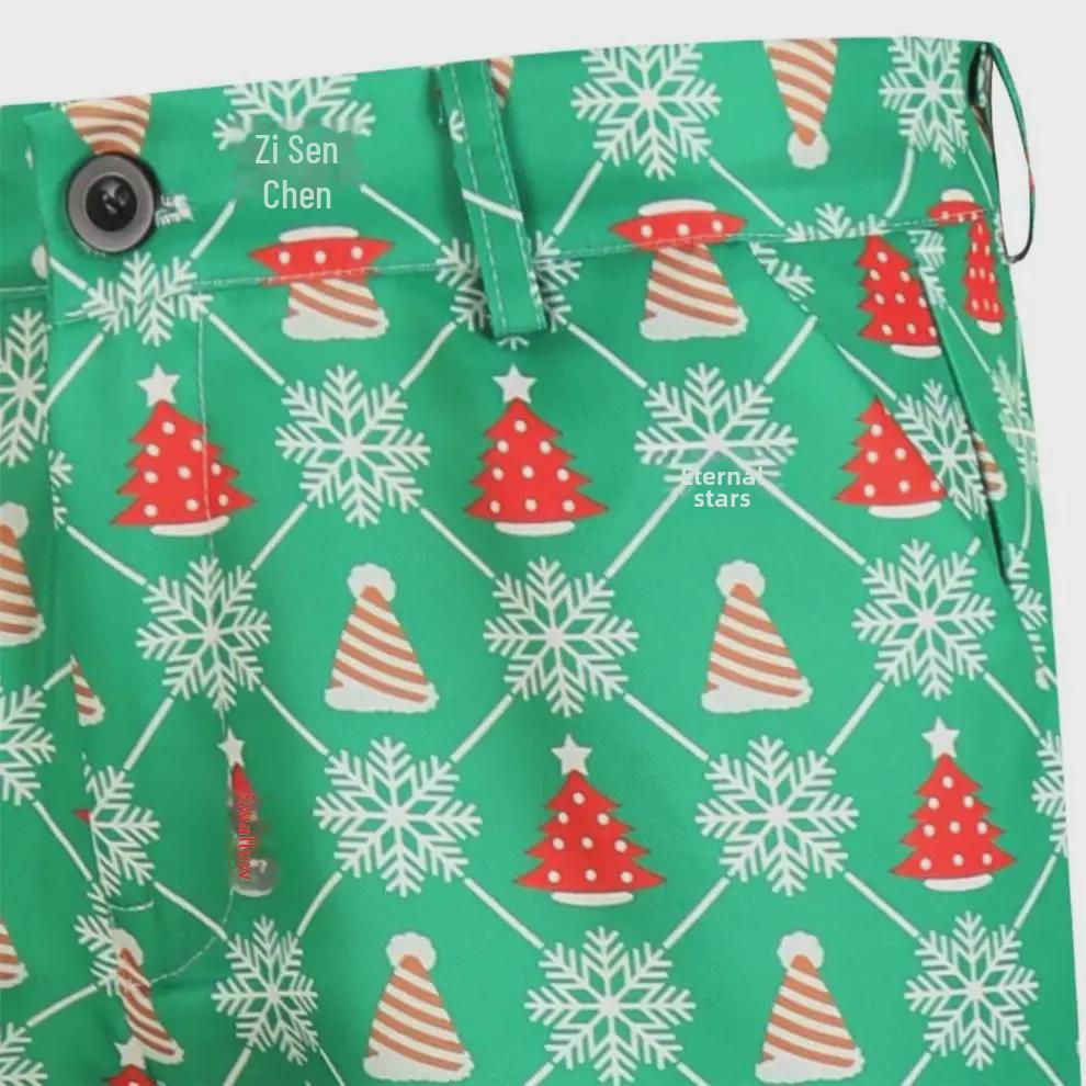 Zestaw casualowy 3D z nadrukiem świątecznym na Jesień/Zimę 2024 - 2 częściowy