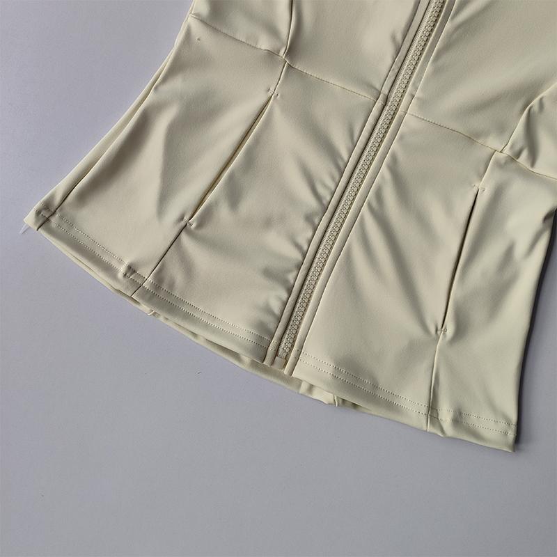 Women Sports Jacket Zip Fitness Yoga Shirt Workout Running Coats Warm Gym Long Sleeve Cardigan Slim Tight Jacket Activewear