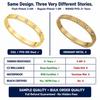 Best Seller 2026  Custom Not Allergic 6mm Stainless Steel 18K Gold Rose Gold Plated Couple Bracelet Bangles for Women