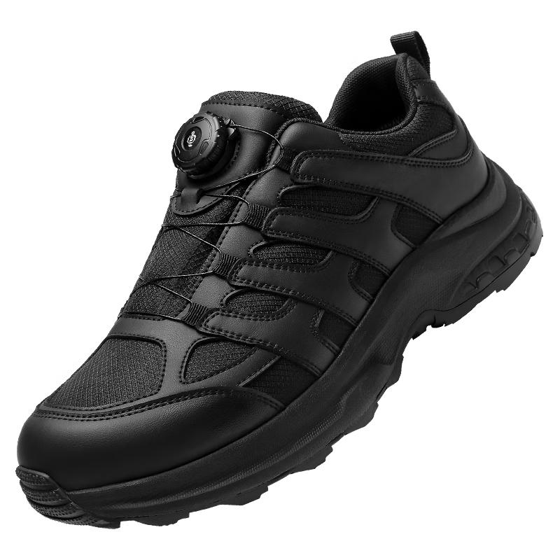 Qiangren Men s Outdoor Waterproof Rotary Buckle Training Shoes JDA382A 42 чёрный