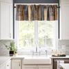 JESTRONRY Rustic Farmhouse Valance Curtain, Retro Barn Wood Antique Brown Grey Farm Wooden Planks Curtains Treatments for Bedroom Living Room Kitchen