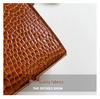 2025 Podzimní Minimalistická Retro Crossbody Taška přes Rameno s Krokodýlím Vzorem