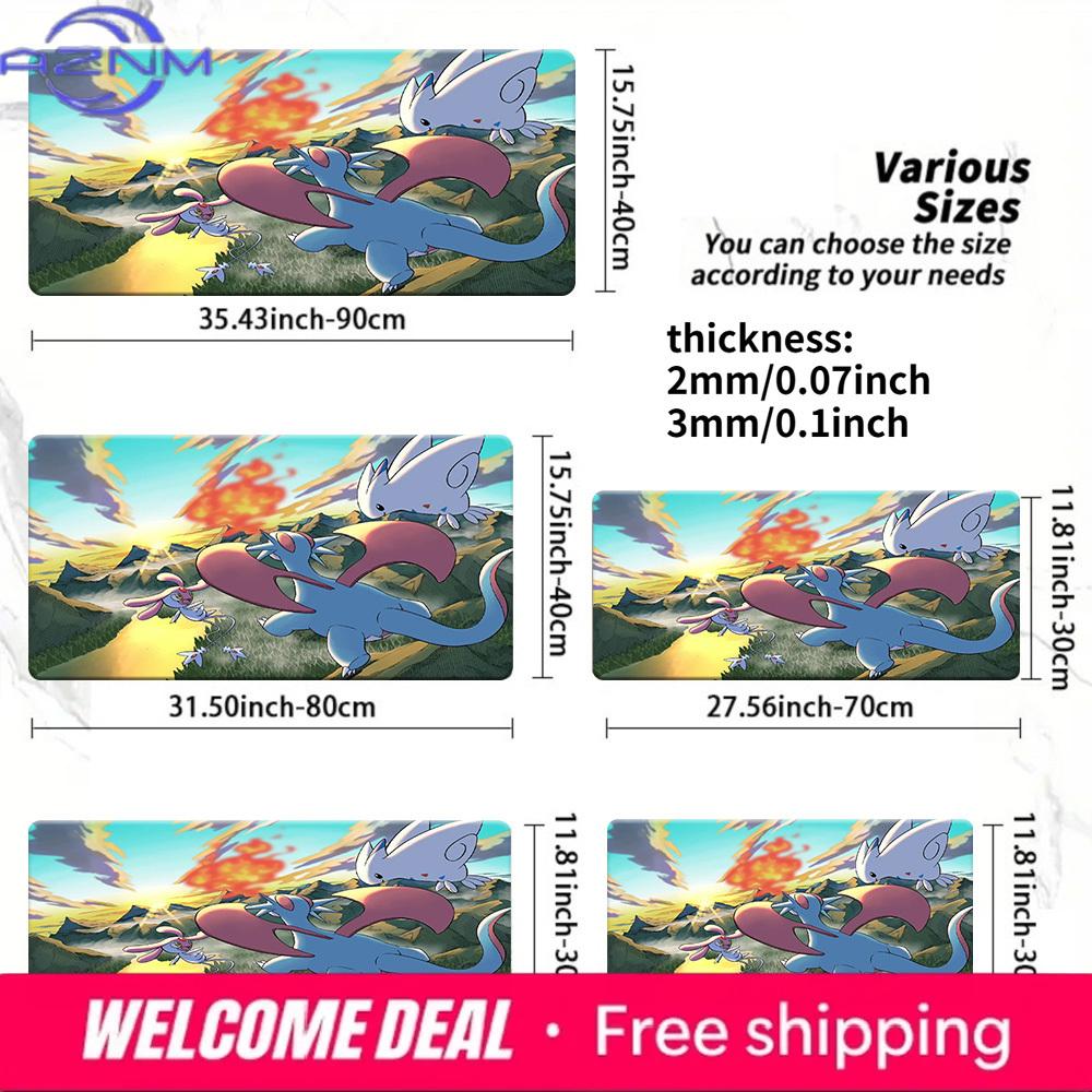 Salamence Togekiss NonSlip Washable Gaming Desk Mat 30x80x0.2cm
