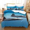 3D Fighter Bedding Set Aircraft Duvet Cover 2/3 Pieces Single/Double AU180 * 210 Boys' Room Luxury Home Textile Birthday Gift