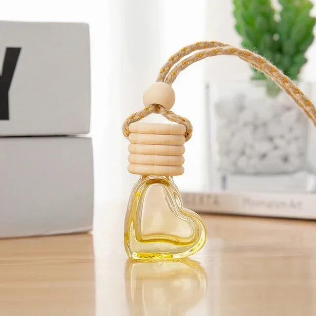 1pcs Perfume Bottle Ornament Hanging Empty Bottle Essential Oil Diffuser Fragrance Air Freshener Scent Car Interior Accessory