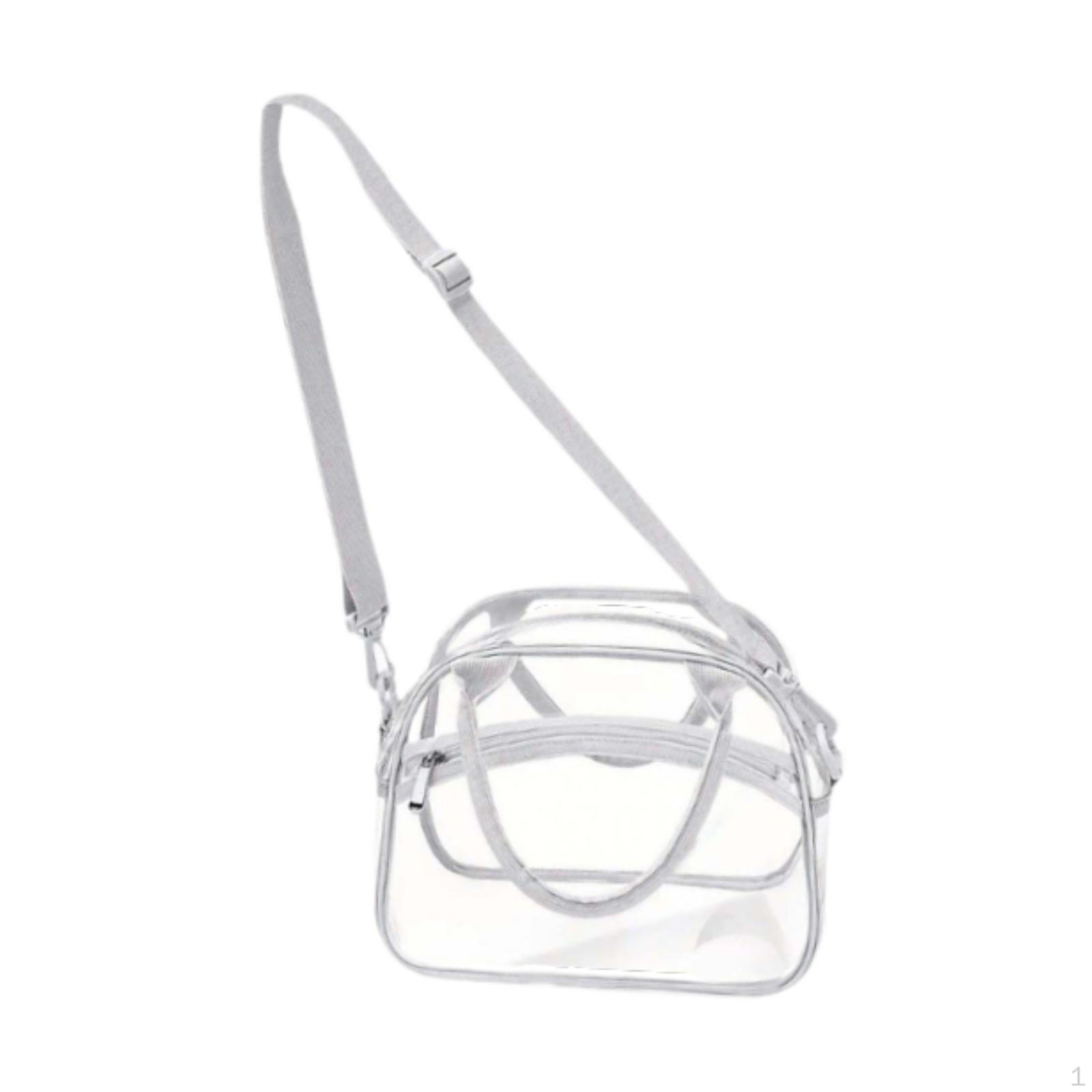 

Прозрачная сумка с регулируемым ремнем для работы и путешествий серый