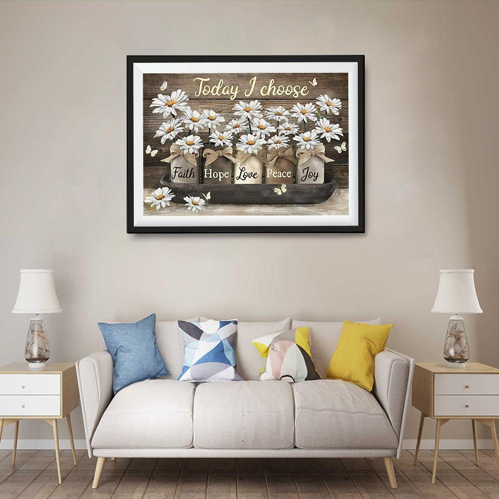 Frameless Flower Vase Canvas Painting Plant Posters And Prints For Living Room Bedroom Wall Art Pictures Home Decor