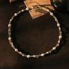 Natural Pearl Copper Bead Necklace 18k Gold Plated Luxurious Design Classic Necklace Banquet Wedding Women's Jewelry GN0862