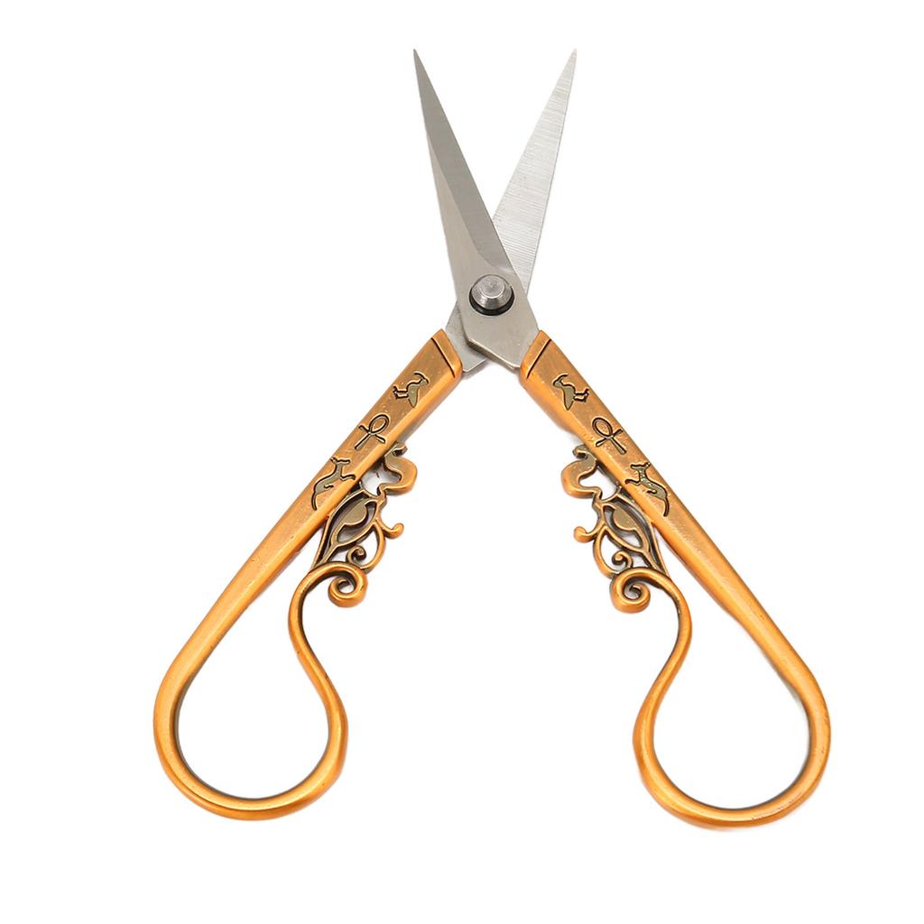 Embroidery Sewing Scissor Vintage Scissor Portable Stainless Steel Retro Scissors for Needlework Crochet