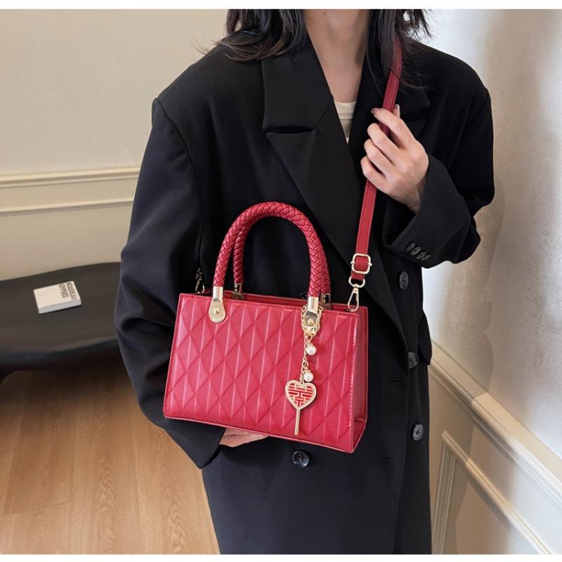 Large-capacity Bags for Women's Niche, Usually Available In Red Envelopes, Portable Red Wedding Special Women's Bags, Bridal Bags