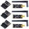 MakerFocus 3pcs NRF24L01+PA+LNA Wireless Transceiver RF Transceiver Module 2.4G 1100m with Antenna and 3pcs NRF24L01+ Breakout Adapter with 3.3V