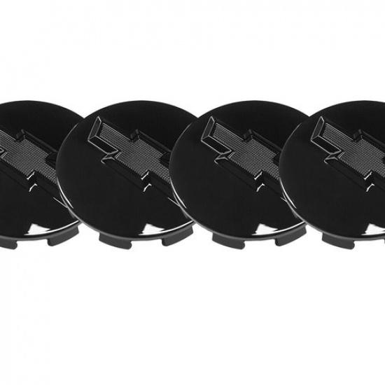 4PCS Gloss Black Wheel Rim Center Hub Caps For Silverado Suburban Tahoe 83MM