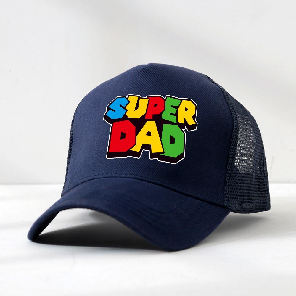 Super Dad hat Super Dad Men and women Baseball Cap cool Summer Breathable Mesh hats Father's Day Gift Casquette