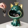 Fortune Crown Big Mouth Cat Eingangsschlüssel-Ablagefach, dekoratives Ornament, leichte Luxus-Skulptur als Einweihungsgeschenk