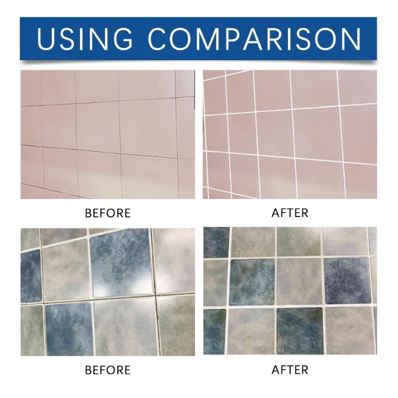 2 szt. Markery do uzupełniania płytek ceramicznych, Linie fug w łazienkach i kuchniach Płytki podłogowe Ściana, Korektor do płytek do łazienki