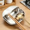Stainless Steel Spoon Rest Space-Saving Kitchen Utensil Holder with Anti-Drip Design Rust-Resistant 304 Stainless Steel Spoon Rack for Spoons Tongs