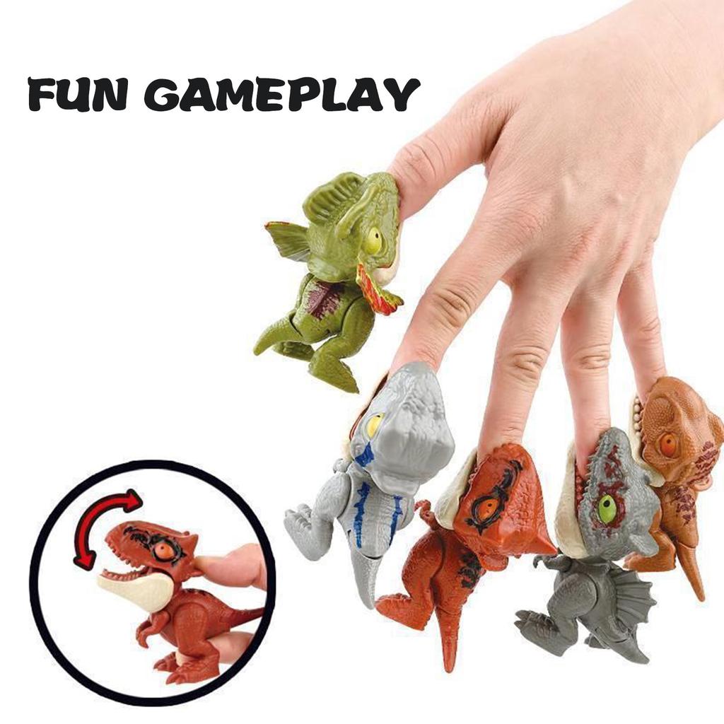 Mini Biting Dinosaur Finger Toys Parent-Child Interaction Finger Toy Jurassic Dinosaurs Biting Dino for Children's Day Gift
