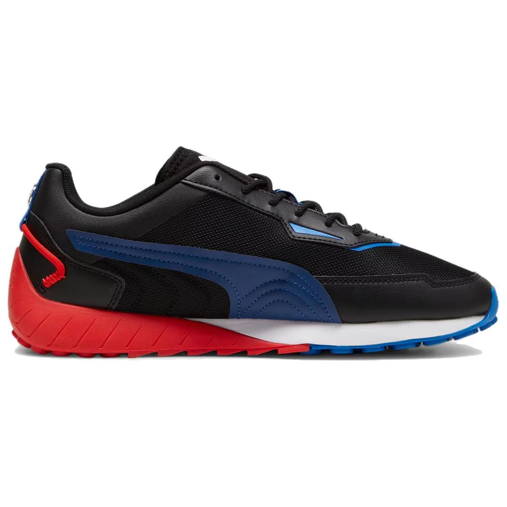 Puma Bmw Mms Speedfusion Comfortable Low-Top Lifestyle Sneakers Unisex Sneakers Black Red 307790-01