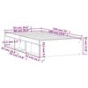 VidaXL Cadre de lit chêne sonoma 90x190 cm 3203840