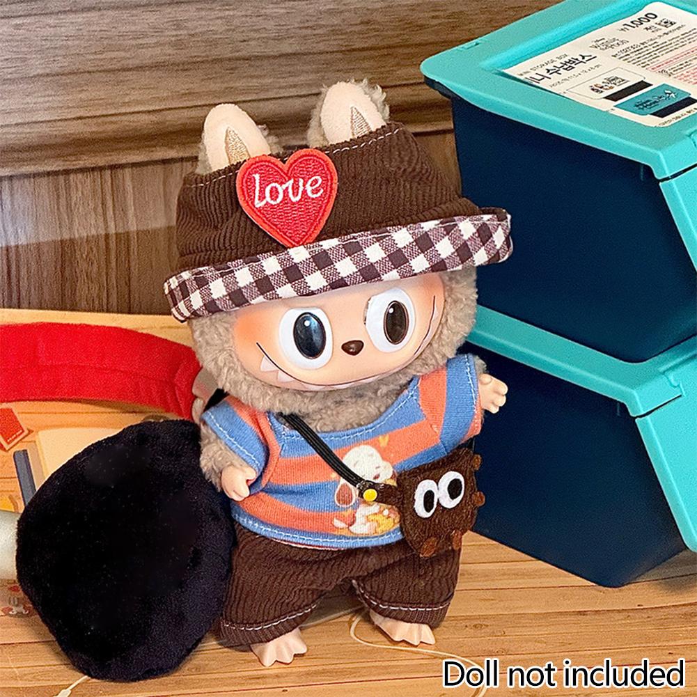 

Для 17см куклы Лабубу Одежда Модная одежда Комбинезоны Одежда для кукол Подходящее по цвету платье Аксессуары для кукол Милое украшение Маленькая одежда 15#