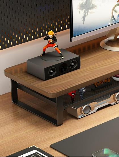 Adjustable Computer Monitor Stand & Desktop Storage Shelf