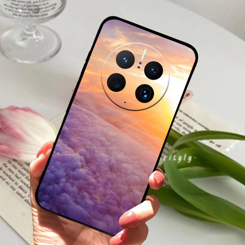 For Huawei Mate 50 Pro Case Cover Soft TPU Painted Funda Cases For Huawei Mate 50 Pro Cover Silicone Mate50 Pro 50Pro 50E Coque