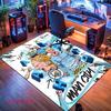 Tappeto Manchester City per Soggiorno Camera da Letto Casa Decorazione Divano, Tappetino Antiscivolo per Giochi Bambini