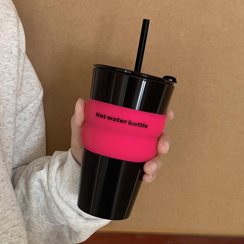 Shangqi Borosilicate Glass Cup with Lid and Straw