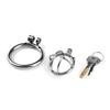 Adult Metal Stainless Steel Chastity Lock Male SM Sex Devices Supplies Penis Lock Bound To Prevent Cheating Men'S Chastity Cage