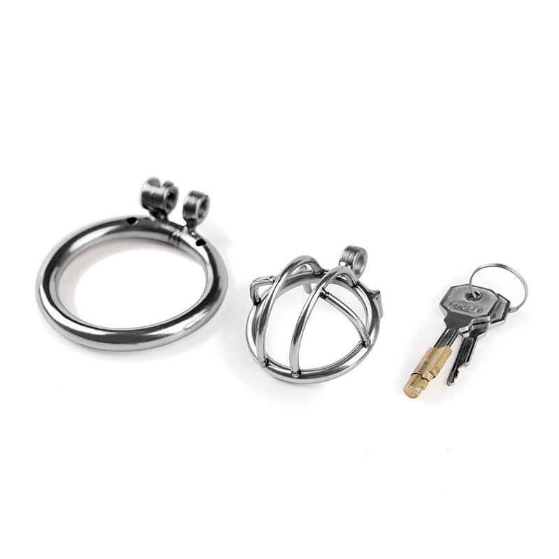 Adult Metal Stainless Steel Chastity Lock Male SM Sex Devices Supplies Penis Lock Bound To Prevent Cheating Men'S Chastity Cage