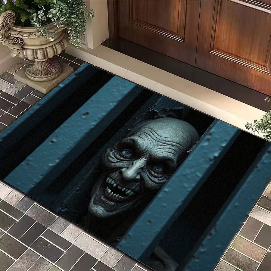Underfloor Clown Crystal Velvet Carpet Bath Entrance Floor Mat Water Absorbing Anti-Slip Home Decoration