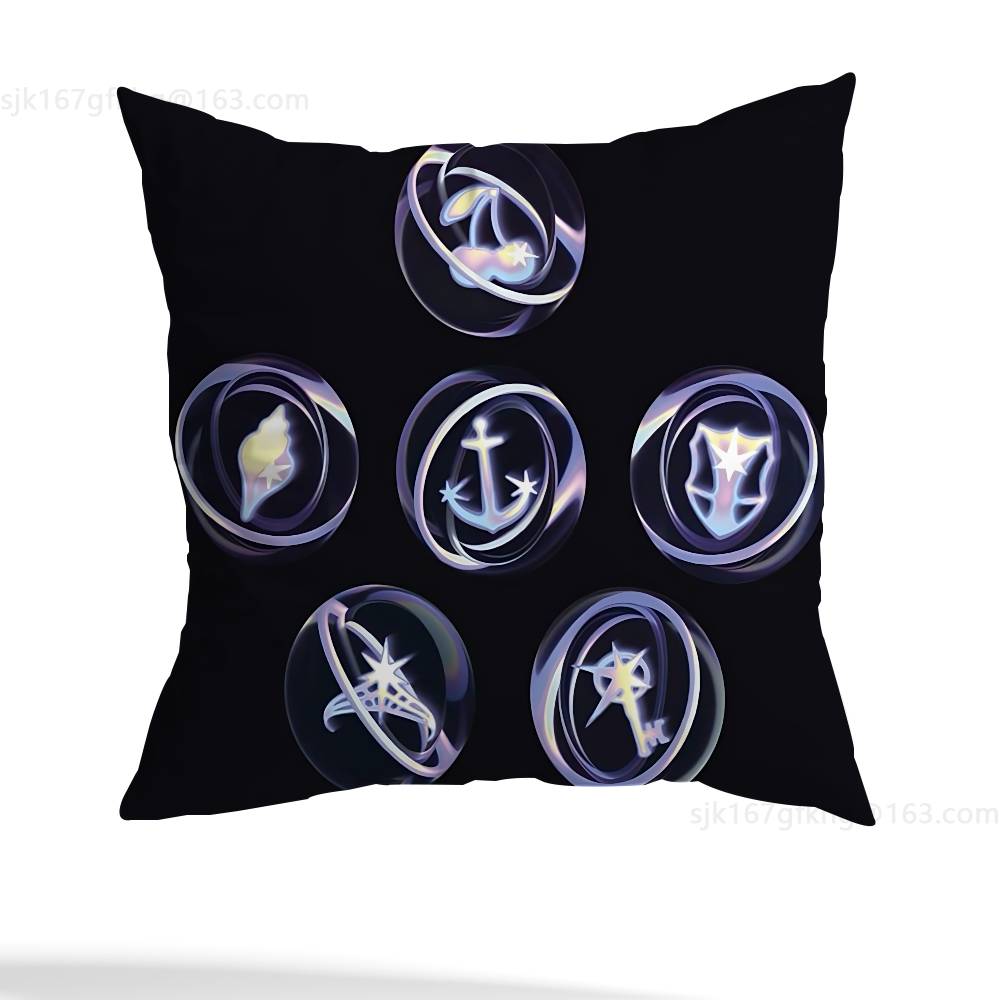 

Music Band K-KATSEYE pillowcase casual style decoration, suitable for home decoration (excluding pillow core) 12x12Inch